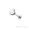 POKER CARD SHAPE THREADLESS (PUSH IN) 316L SURGICAL STEEL LABRET SET
